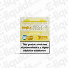 Banana MELTA Nicotine Strips packaging, 20 strips, 2mg nicotine, quick release for smoke-free satisfaction.