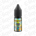 Banana Bomb Nic Salt E-liquid by Smash Salts 6500 in a 10ml bottle, perfect for pod and pen vape kits.