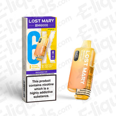 Lost Mary BM6000 20mg Prefilled Pod Kit Banana Ice