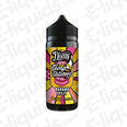 Banana Split Shortfill E-liquid by Doozy Temptations, 100ml bottle with colorful label, ideal for creating a banana and vanilla vape.
