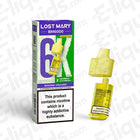 Lost Mary BM6000 Compliant Prefilled Pod Banana Volcano flavor, 6000 puffs, UK compliant vaping product with unique design.
