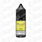 Banana Ice Nic Salt E-liquid by Elux Legend in a black and yellow 10ml bottle, featuring 20mg nicotine strength.