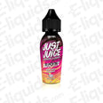 Berry Burst Shortfill E-liquid by Just Juice bottle featuring vibrant label design with blend of strawberry, blueberry, and blackberry.