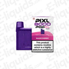 PIXL 8000 Compliant Post Black Cherry Prefilled Pod with 20mg nicotine strength, offering up to 8000 puffs, TPD compliant.