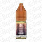 Black Ice RandM Nic Salt E-liquid by Fumot in 10ml bottle, featuring sweet blackberry and menthol flavor for vaping.