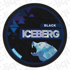 Black Nicotine Pouches by Iceberg with banana flavor, 20mg nicotine strength, 20 pouches per can.