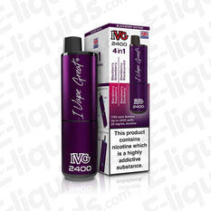 IVG 2400 4-in-1 Rechargeable Prefilled Pod Kit Blackberry Edition