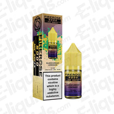 Blackcurrant Lemonade Firerose 5000 Nic Salt E-liquid by Elux, featuring vibrant packaging and bottle design.