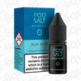 Blue Berg Nic Salt E-liquid by Pod Salt in 20mg/ml strength with blueberry and menthol flavors.