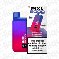 PIXL 8000 20mg Prefilled Pod Kit Blue Cherry Cranberry