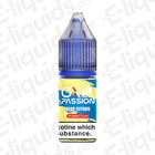 Blue Citrus OX Passion Nic Salt E-liquid by OXVA, 10ml bottle, tangy blue raspberry and lemonade flavor, nicotine salt e-liquid.