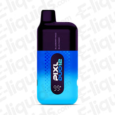 PIXL Duo Legal Big Puff Disposable Vape, featuring Blueberry Razz and Blue Mango flavors in a sleek design.