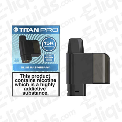 Titan Pro Blue Raspberry 20mg Prefilled Pods