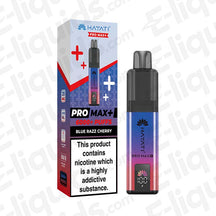 Hayati Pro Max 6K Blue Razz Cherry Prefilled Pod Kit with box and device