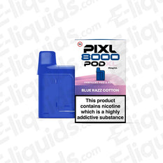 PIXL 8000 20mg Prefilled Pods Blue Razz Cotton