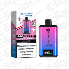 Hayati Pro Ultra+ 25K Blue Razz GB Prefilled Pod Kit with 20mg strength, 850mAh battery, and 25000+ puffs capacity