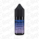 Elux Legend Blue Razz Gummy Nic Salt E-liquid bottle, featuring blue raspberry and gummy flavor, 10mg/20mg nicotine.