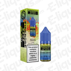 Blue Razz Lemonade Firerose 5000 Nic Salt E-liquid by Elux with blue raspberry and lemonade flavor in a 60ml bottle.