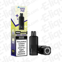 Hayati Pro Max Blue Razz Lemonade Prefilled Pod with 6,000 puffs capacity, 2ml pod and 10ml refill cartridge.