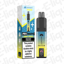 Hayati Pro Max 6K Blue Razz Pineapple Prefilled Pod Kit with fast charge and smart display.