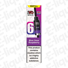 IVG SAVR Blue Sour Raspberry Prefilled Pod, 20mg Strength, 2ml E-liquid, TPD Compliant, Flavor: Blue Raspberry, Highly Addictive