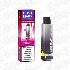 Lost Mary NERA15K Prefilled Pod with Blueberry, Cherry, Blackberry flavors, 10+2ml. Use with NERA30K FULLVIEW for MTL vaping.
