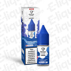 Blueberry Cherry Cranberry Nic Salt by Crystal Clear Bar Salts in a 10mg bottle, featuring vibrant packaging and a blue cap.