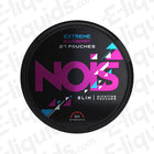 Blueberry Extreme Nicotine Pouches by NOIS, 50mg strength, slim can with 27 pouches for a burst of juicy flavour.