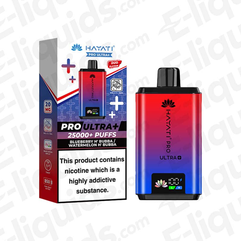 Hayati Pro Ultra+ 25K Blueberry H'Bubba Watermelon Hubba Bubba Prefilled  Pod Kit