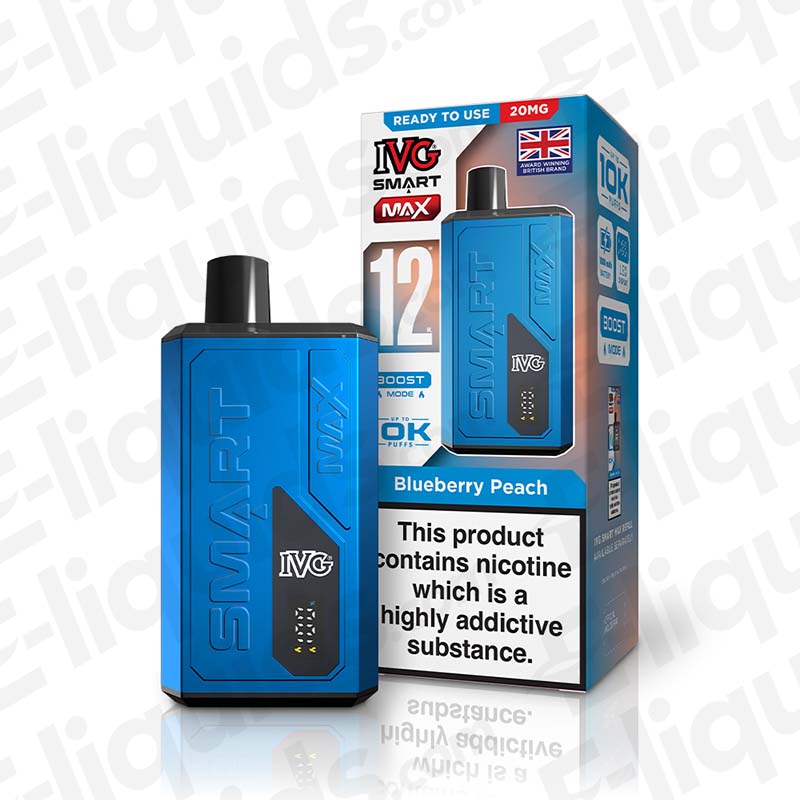 IVG Smart Max Blueberry Peach Prefilled Pod Kit| E-liquids.com IVG Smart Max Blueberry Peach Prefilled Pod Kit| E-liquids.com