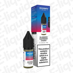 Nicorefill Nic Salts Blueberry Raspberry Cherry 20mg Nic Salt E-liquid