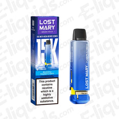 Blueberry Raspberry Gami Lost Mary NERA15K Prefilled Pod with packaging, 10+2ml size, designed for Lost Mary NERA30K device.