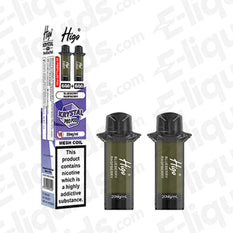 Higo Krystal Pro 20mg Prefilled Pods Blueberry Raspberry