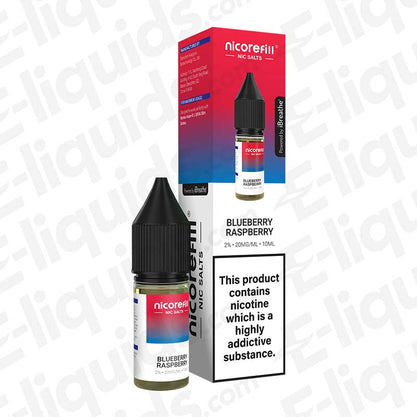 Nicorefill Nic Salts Blueberry Raspberry 20mg Nic Salt E-liquid