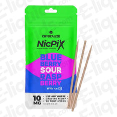 NicPix Blueberry Sour Raspberry Nicotine Infused Toothpick pack of 20 for vaping alternative