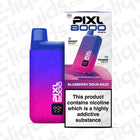 PIXL 8000 Blueberry Sour Razz Vape Kit with 20mg nicotine, 10ml + 2ml capacity, up to 8000 puffs, TPD compliant.