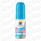 Blueberry Watermelon Bar Juice 5000 Nic Salt 10ml bottle with blue cap, refillable e-liquid packaging.