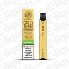 Gold Bar Reload Pod Kit in Bora Bora flavor with packaging, designed for MTL vaping and easy transition from disposables.