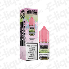 Bubblegum Airways Firerose 5000 Nic Salt E-liquid by Elux in pink bottle with packaging, refreshing mint and candy flavor.