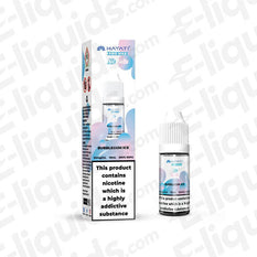 Bubblegum Ice Nic Salt E-liquid by Hayati Pro Max in a 30ml bottle with a nostalgic bubblegum flavor and menthol finish.