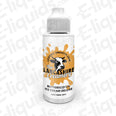Butterscotch Ice Cream Deluxe 100ml Shortfill E-liquid by The Lancashire Creamery bottle with vape background.