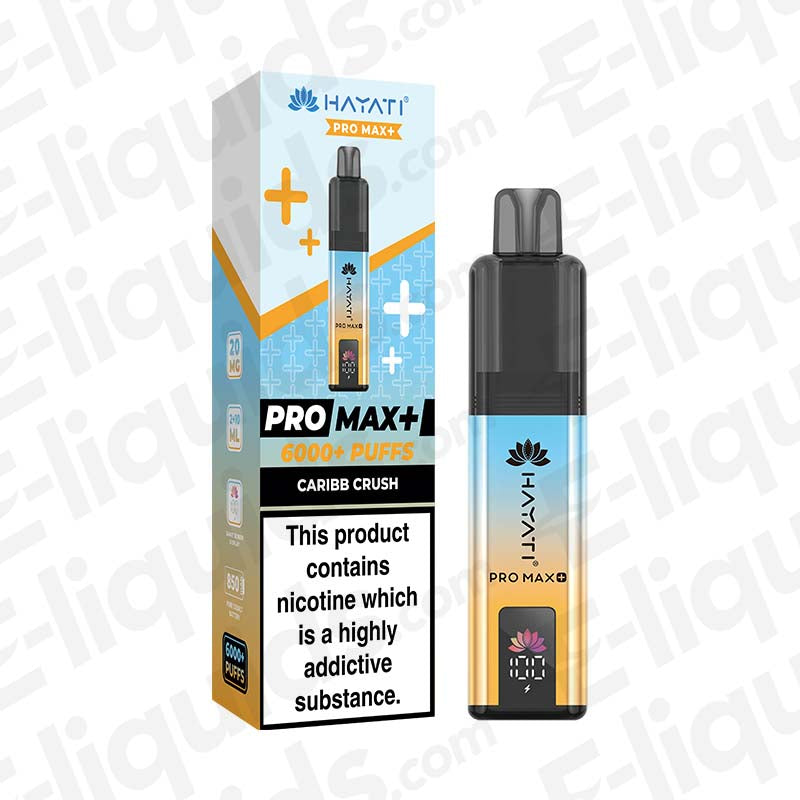 hayati pro max plus refillable pods Hayati Pro Max 6K Caribb Crush Prefilled Pod Kit