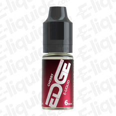 Cherry 50/50 E-liquid by EDGE, 10ml bottle, 6mg strength, for pod and starter kits, bold cherry flavor, 50VG/50PG ratio.