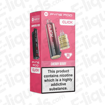 Pyne Pod Click 50K Prefilled Pod with luscious Cherry Berry flavour in pink packaging.