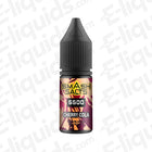 Cherry Cola Nic Salt E-liquid 10ml by Smash Salts 6500 in a sleek bottle design, perfect for pod and pen-style vape kits.