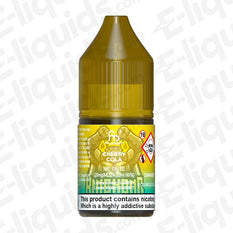 Cherry Cola RandM 7000 Nic Salt E-liquid by Fumot in a yellow bottle, 20mg nicotine, 10ml, PG/VG 50/50 blend.