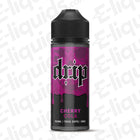 Cherry Cola Shortfill E-liquid by Drip, 100ml bottle featuring sweet cherry and fizzy cola flavor.