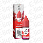 Cherry Crush Nic Salt by Crystal Clear Bar Salts, 10mg, featuring tangy cherries, blueberries, raspberries, and strawberries.