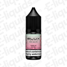 Cherry Ice Nic Salt E-liquid by Elux Legend in a 30ml bottle, featuring sweet cherry flavor and icy notes.