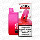 PIXL 8000 Compliant Pre-filled Pod Kit with Cherry Ice flavor, featuring 8000 puffs and 20mg nicotine strength.